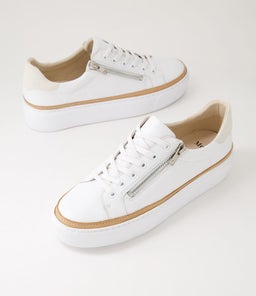 CHESSY MO WHITE LEATHER SUEDE