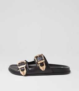 HEYLI MO BLACK GOLD BUCKLE LEATHER