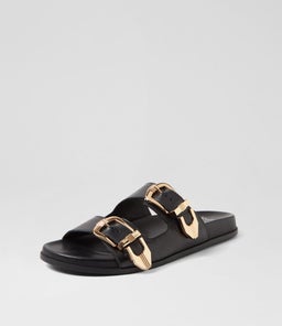 HEYLI MO BLACK GOLD BUCKLE LEATHER