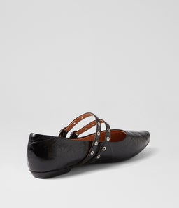 GARNES MO BLACK CRINKLE LEATHER