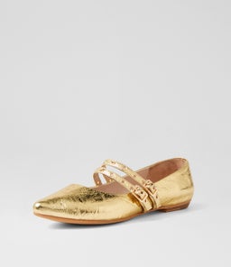 GARNES MO GOLD CRINKLE LEATHER