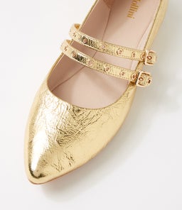 GARNES MO GOLD CRINKLE LEATHER