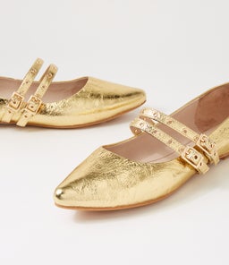 GARNES MO GOLD CRINKLE LEATHER