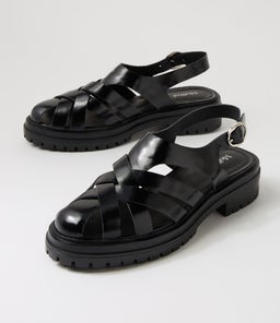 ABEES MO BLACK SHINE LEATHER