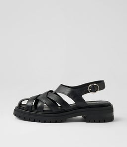 ABEES MO BLACK LEATHER