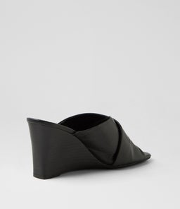 AIYA MO BLACK BLACK HEEL LEATHER
