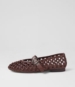 BLESSIE MO DK BROWN LEATHER