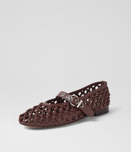 BLESSIE MO DK BROWN LEATHER