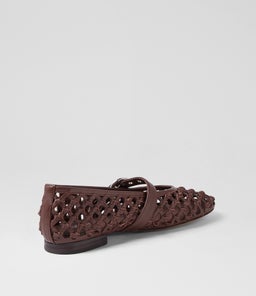 BLESSIE MO DK BROWN LEATHER