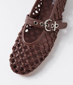 BLESSIE MO DK BROWN LEATHER
