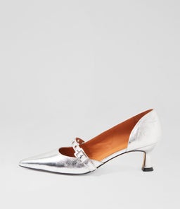 GAMBEL MO SILVER CRINKLE LEATHER