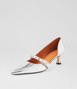 GAMBEL MO SILVER CRINKLE LEATHER