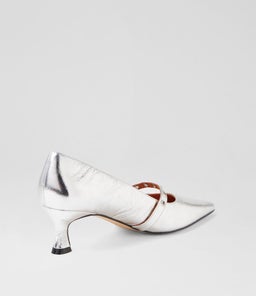GAMBEL MO SILVER CRINKLE LEATHER