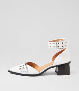 GLAZI MO WHITE LEATHER