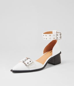 GLAZI MO WHITE LEATHER