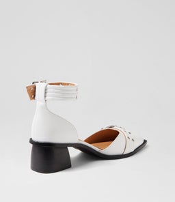 GLAZI MO WHITE LEATHER