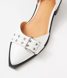 GLAZI MO WHITE LEATHER