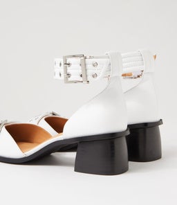 GLAZI MO WHITE LEATHER