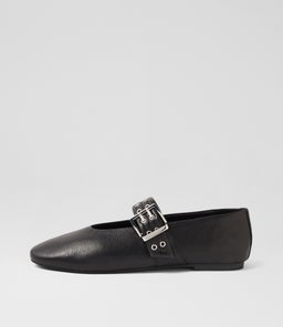 HEARTS MO BLACK LEATHER