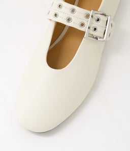 HEARTS MO CREAM LEATHER