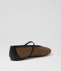 HAVENS MO BLACK TAN MULTI WOVEN LEATHER