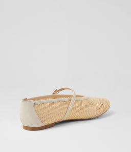 HAVENS MO CREAM WOVEN LEATHER