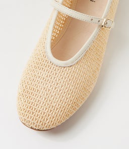 HAVENS MO CREAM WOVEN LEATHER