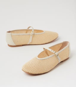 HAVENS MO CREAM WOVEN LEATHER