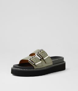 LILIANA MO KHAKI CRINKLE PATENT
