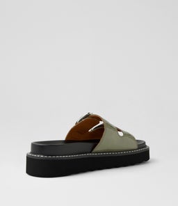 LILIANA MO KHAKI CRINKLE PATENT
