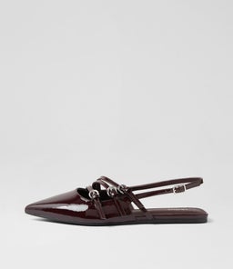MOENA MO BURGUNDY PATENT LEATHER