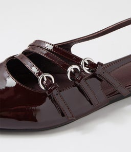 MOENA MO BURGUNDY PATENT LEATHER