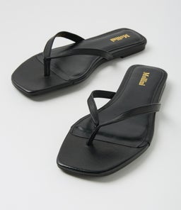 REILLE MO BLACK LEATHER