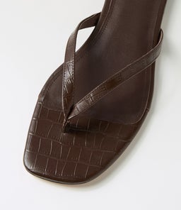 REILLE MO CHOC CROC LEATHER