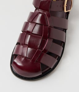 VEFRA MO BURGUNDY SHINE LEATHER