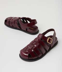 VEFRA MO BURGUNDY SHINE LEATHER
