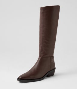 FEIDEL MO RICH BROWN DK BROWN HEEL LEATHER