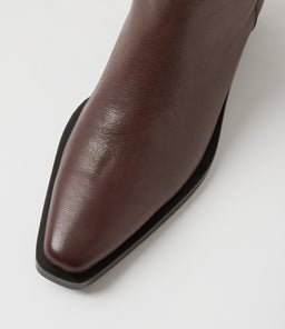 FEIDEL MO RICH BROWN DK BROWN HEEL LEATHER