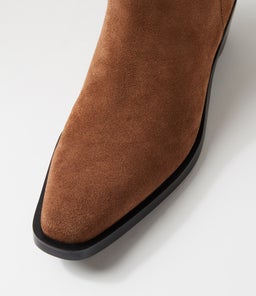 FEIDEL MO CHOC BLACK HEEL SUEDE