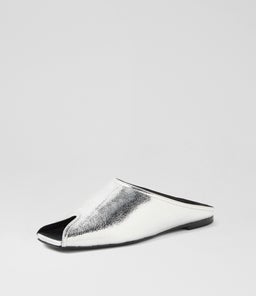 BONI MO SILVER CRACKLE LEATHER