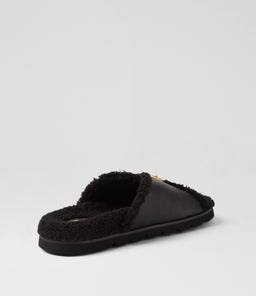 ESME MO BLACK BLACK LEATHER SHEARLING