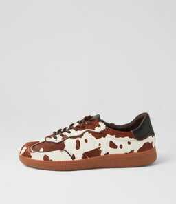 DANSSING MO COW PRINT BLACK PONY LEATHER