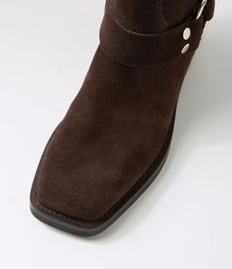 HARLEE MO DEEP BROWN SUEDE