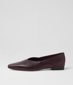 OREANA MO BURGUNDY LEATHER