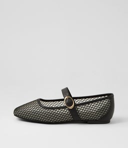 TARTINA MO BLACK MESH LEATHER