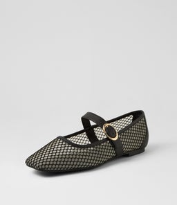 TARTINA MO BLACK MESH LEATHER