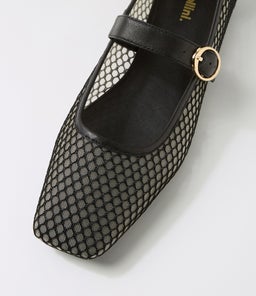 TARTINA MO BLACK MESH LEATHER
