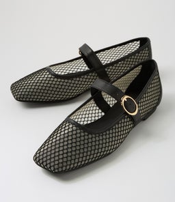 TARTINA MO BLACK MESH LEATHER