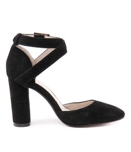 ANSA BLACK SUEDE