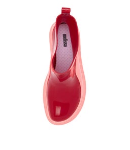 MELISSA GRIP BOOT AD MY RED PINK PVC